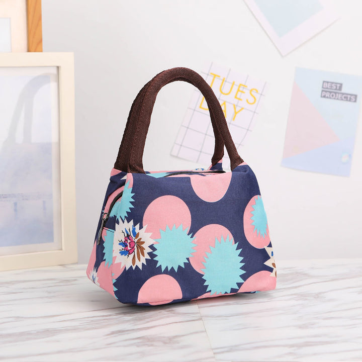Floral Print Isolierte Lunch-Tragetasche Karnz