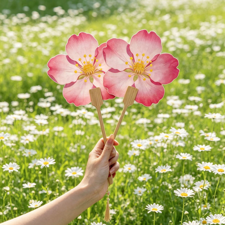 Handgefächer mit Floralen Motiven Karnz