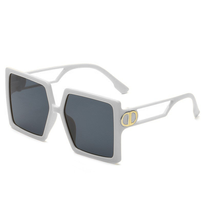 Damen Elegante Oversized-Sonnenbrille mit geometrischem Rahmen und polarisierenden Gläsern Karnz