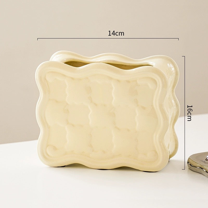 Polierte Wellenrand-Dekorative Schmuckschale mit verspiegelt Ripple-Finish