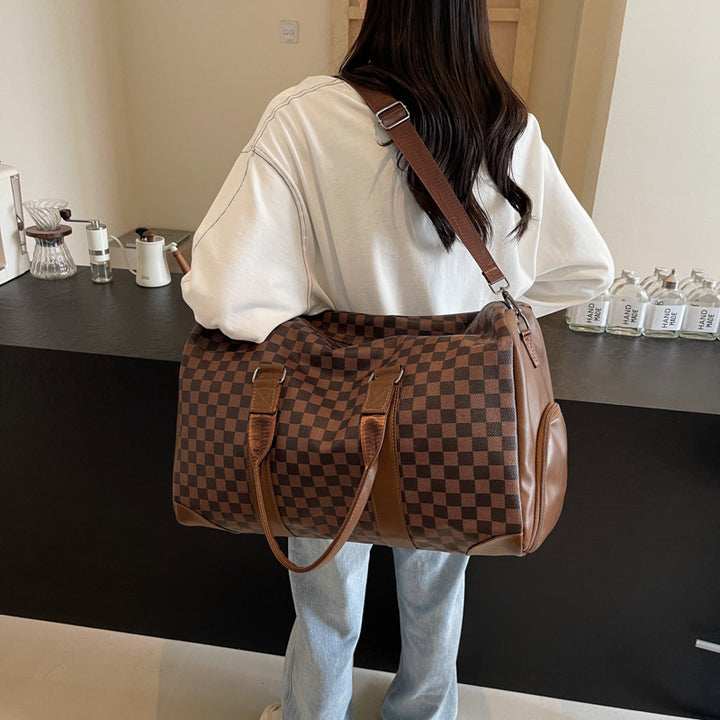 Stylische karierte Reisetasche Karnz