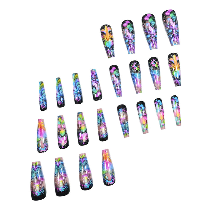Artistic Press-On Nail Art Set