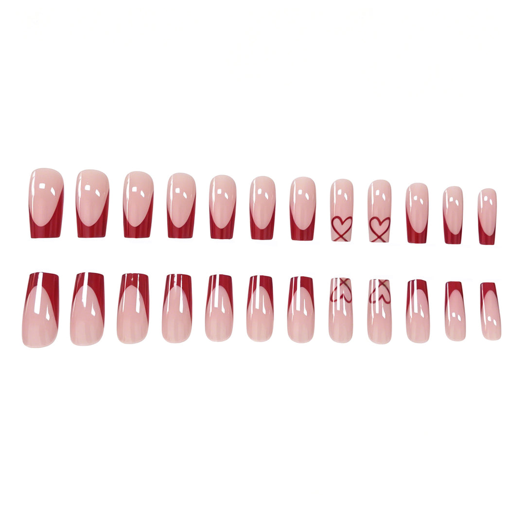 Künstlerisches dekoratives Press-On-Nagelset Karnz