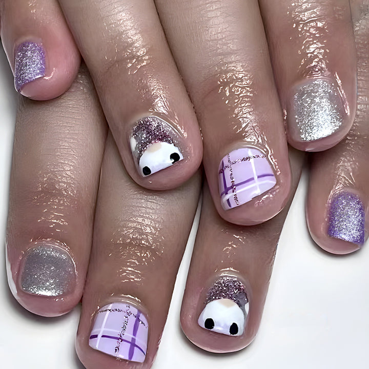Künstlerisches Glitter-Nagelkunst-Design Karnz