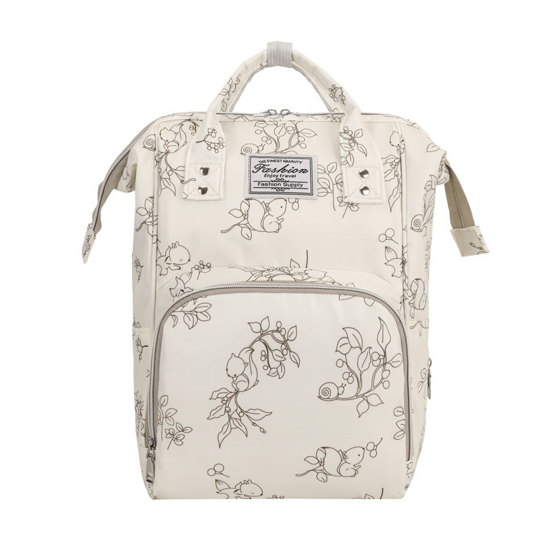 Blumenmuster Multi-Funktions-Wickelrucksack Karnz