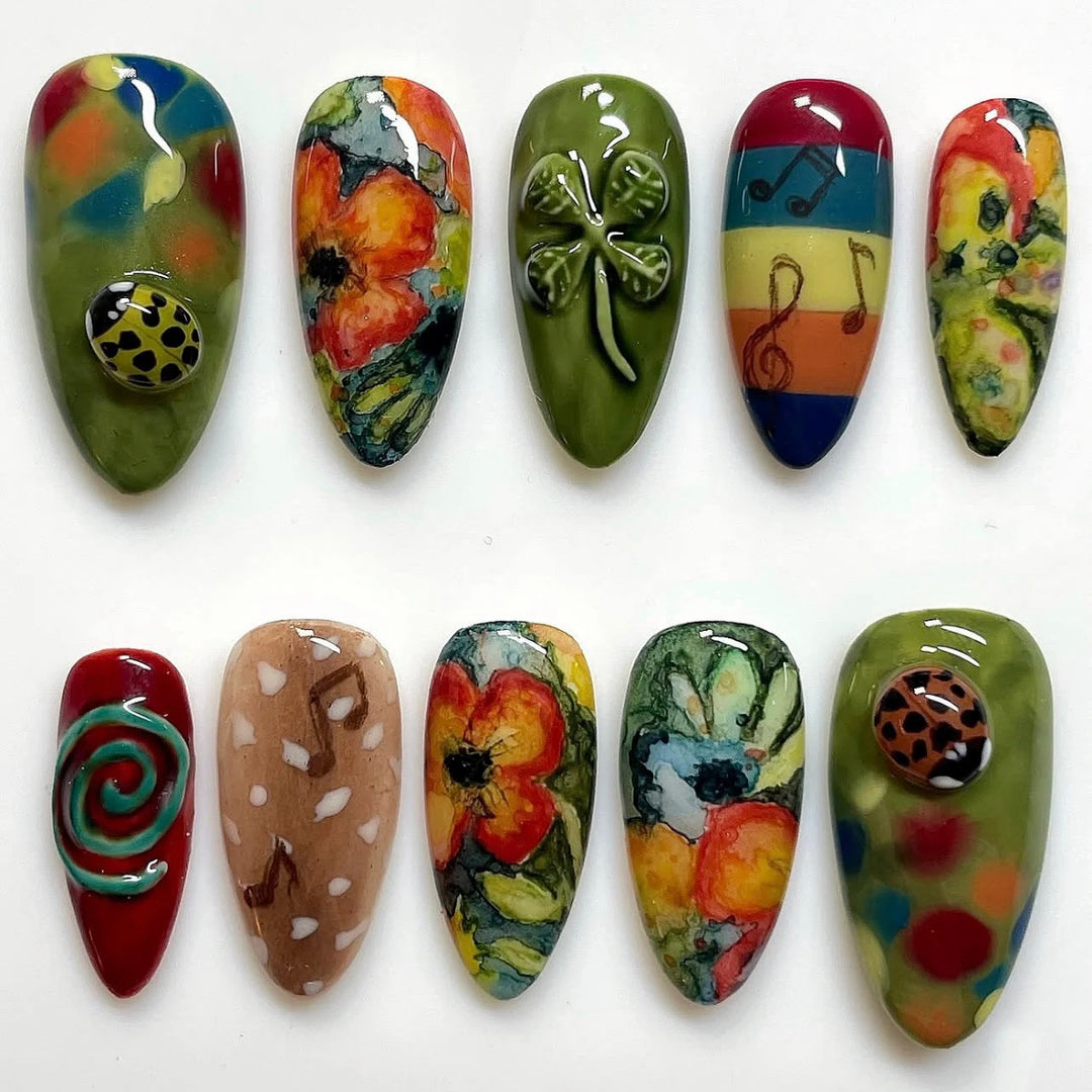 Künstlerisches Nail Art Sticker Set