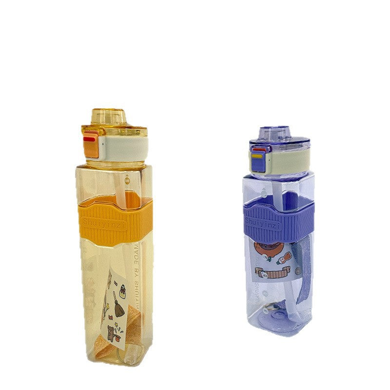 Damen kreative Trinkflasche mit innovativem Sichtfenster und Motivationsmarkierungen Karnz