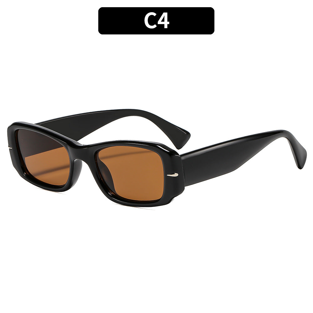 Retro-inspirierte quadratische Sonnenbrille Modernes Auftreten