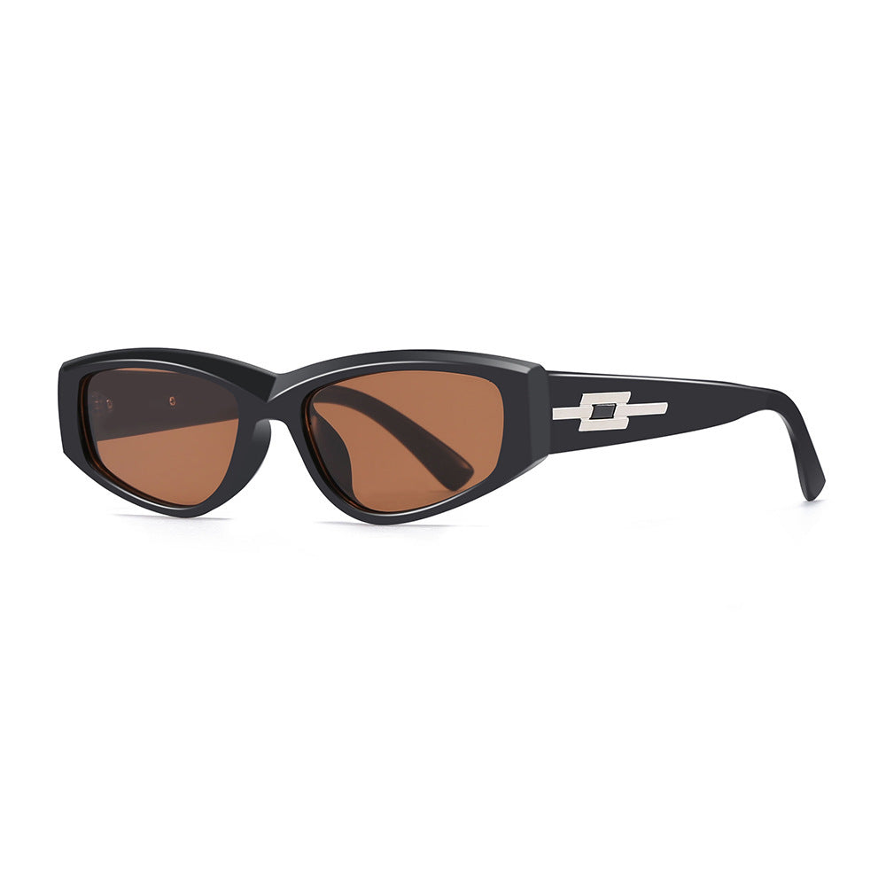 Damen Cat-Eye Sonnenbrille mit hochwertigem transparenten Rahmen und UV-Schutz Karnz