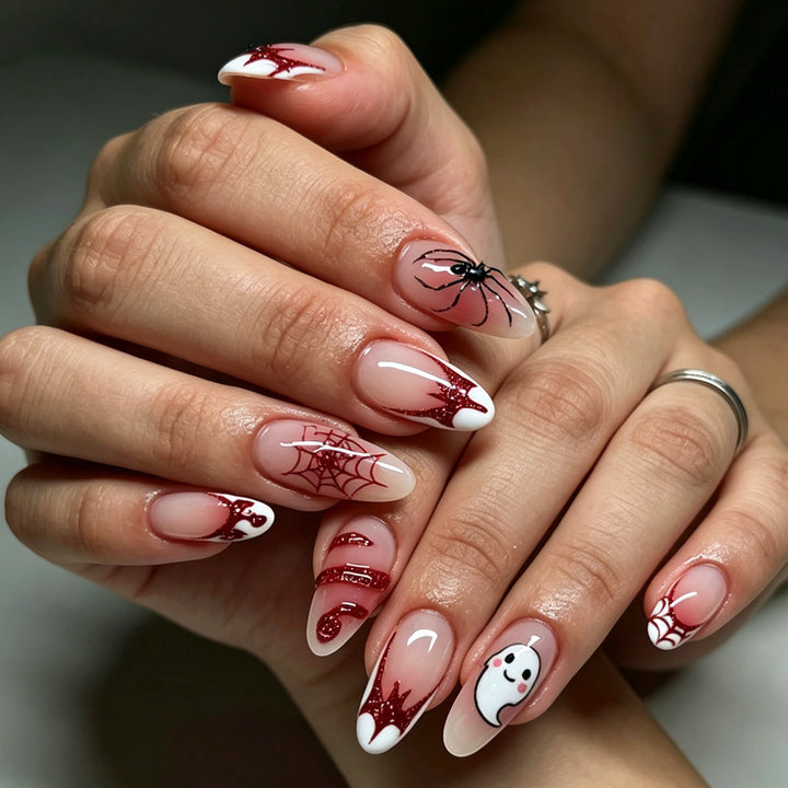 Halloween-Themen Press-On Nagelkunst Set Karnz