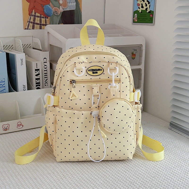 Polka-Dot-Muster Mini-Rucksack