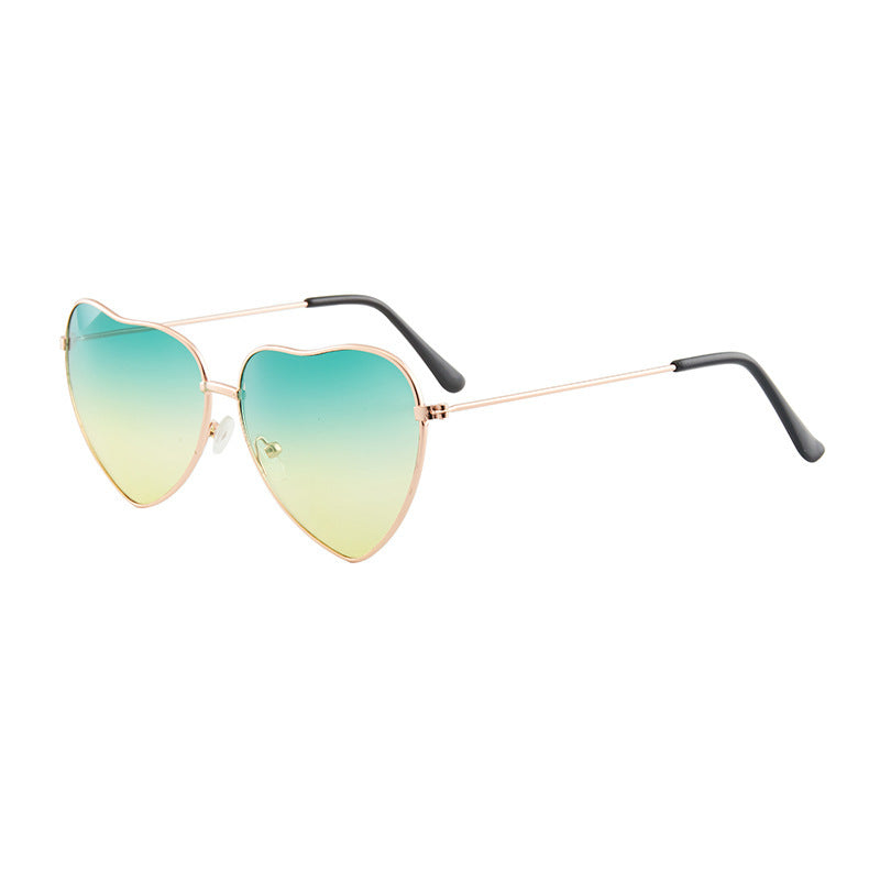Damen Herzförmige Sonnenbrille mit UV-Schutz und elegantem Rahmen Karnz