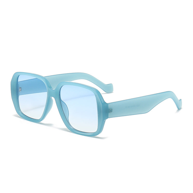 Damen Geometrische Sonnenbrille mit breitem Rahmen Karnz