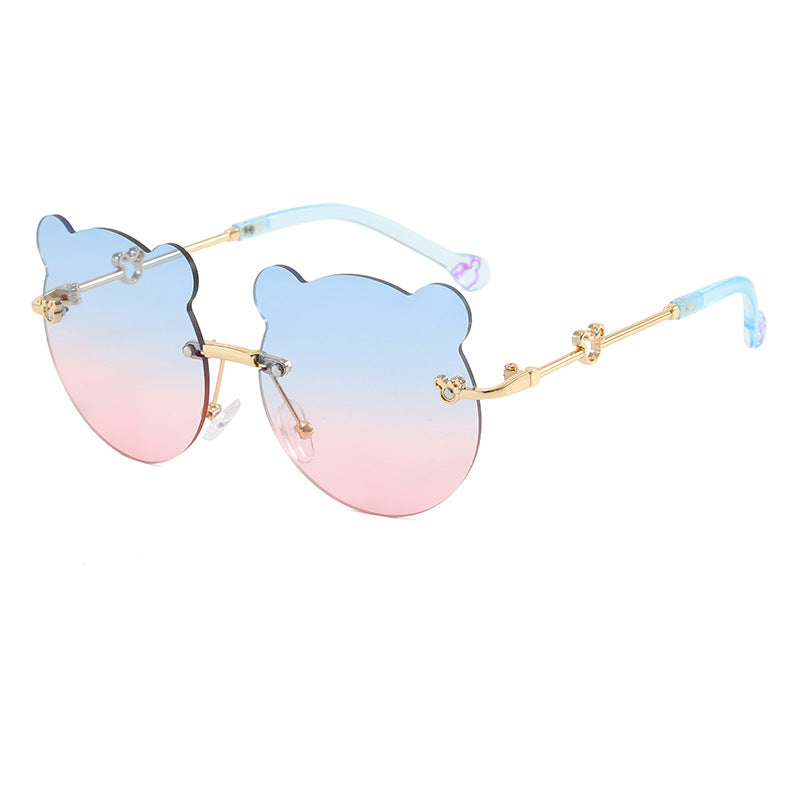 Damen verspielte Sonnenbrille mit niedlichem Bärenmotiv Karnz
