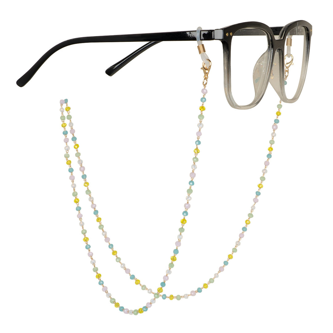 Bunte Perlen Brillenhalter Kette Karnz