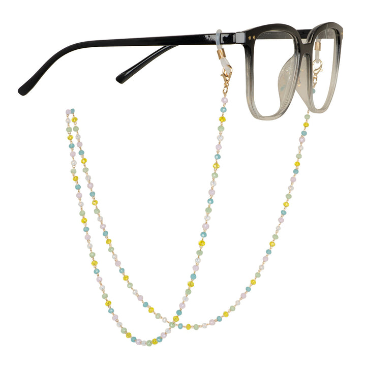 Bunte Perlen Brillenhalter Kette Karnz