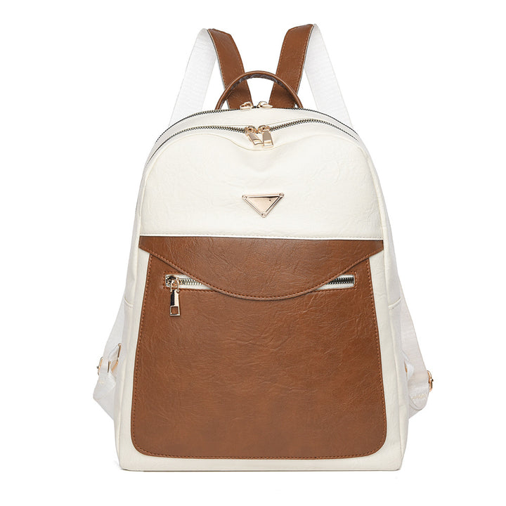 Elegante Faux Leder Rucksack Karnz
