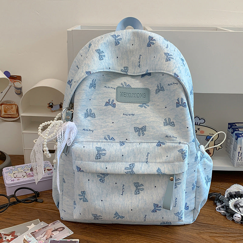 Stylische Schmetterlingsdruck Rucksack Karnz