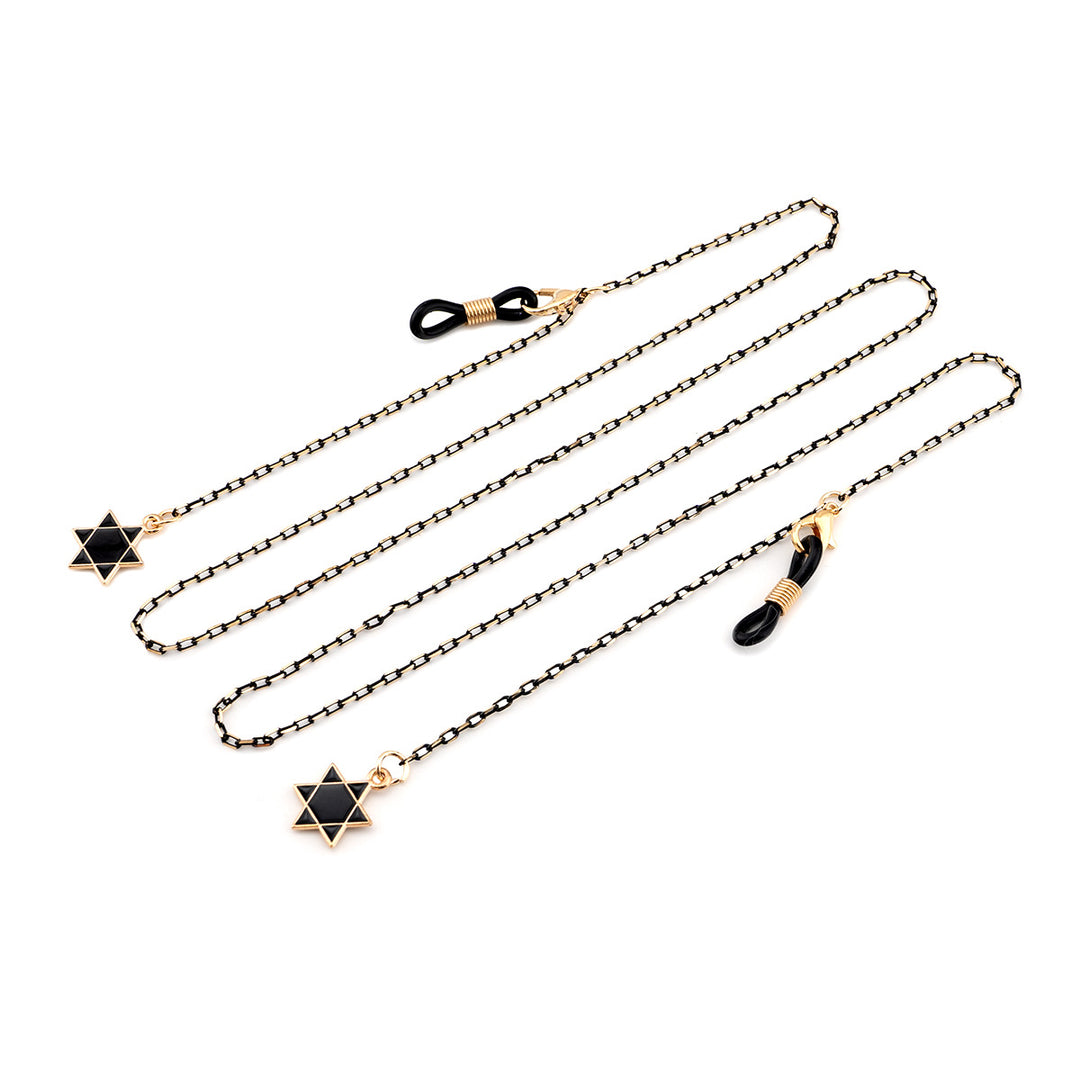 Elegante geometrische Brillenchnur Karnz