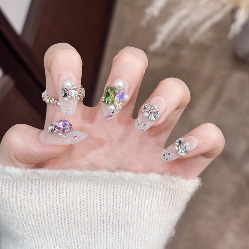 Glamouröse 3D Dekorative Nagelspitzen