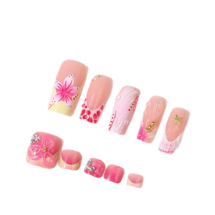 Elegante französische Stil Press-On Nail Tips Karnz