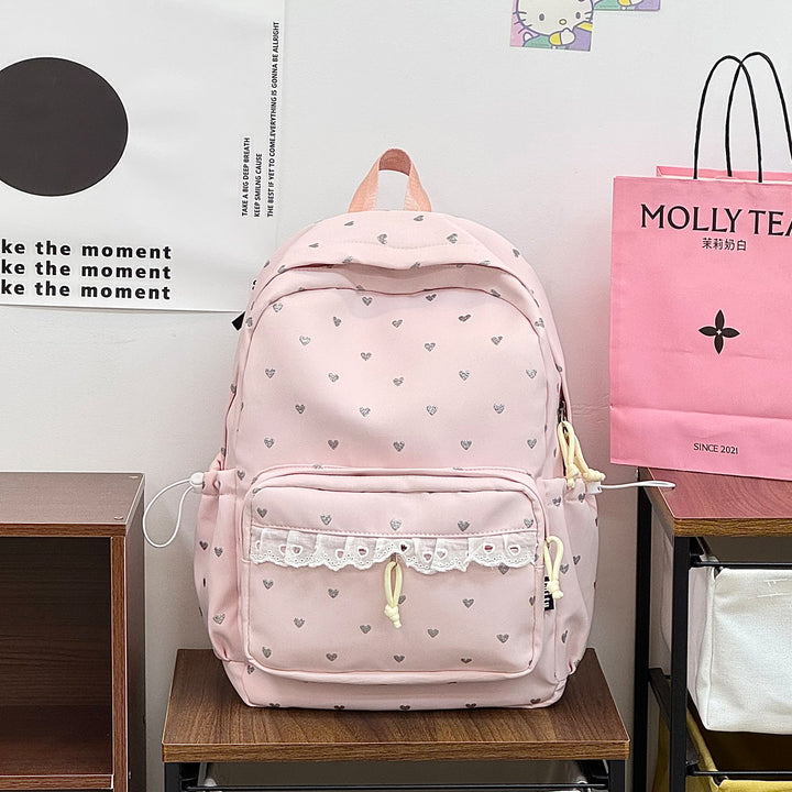 Verspielt Herz Muster Rucksack