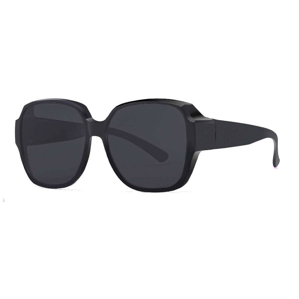 Damen Quadratische Sonnenbrille mit breitem Rahmen und UV-Schutz Karnz