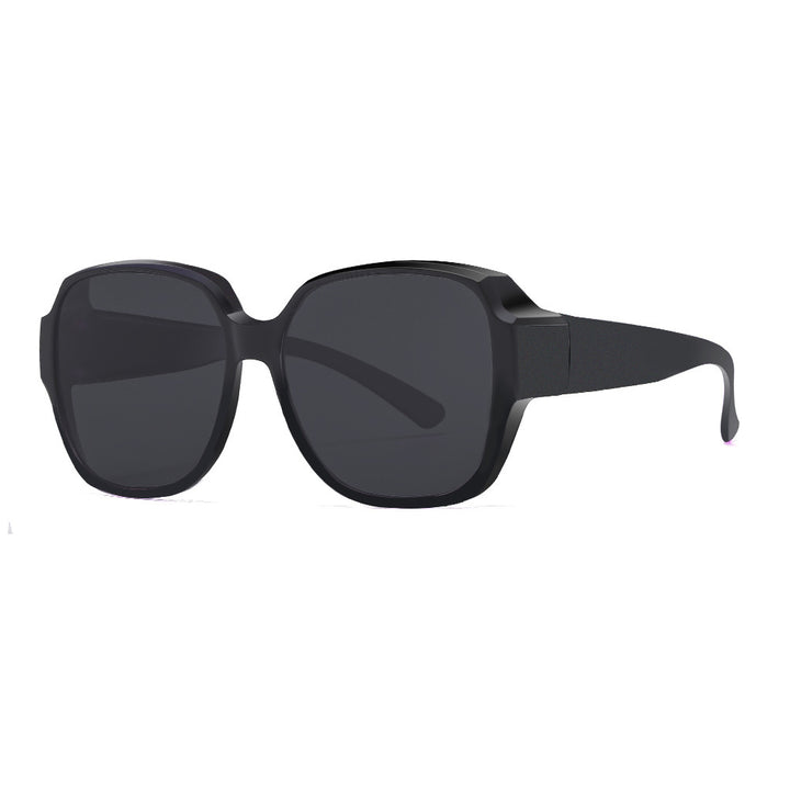 Damen Quadratische Sonnenbrille mit breitem Rahmen und UV-Schutz Karnz