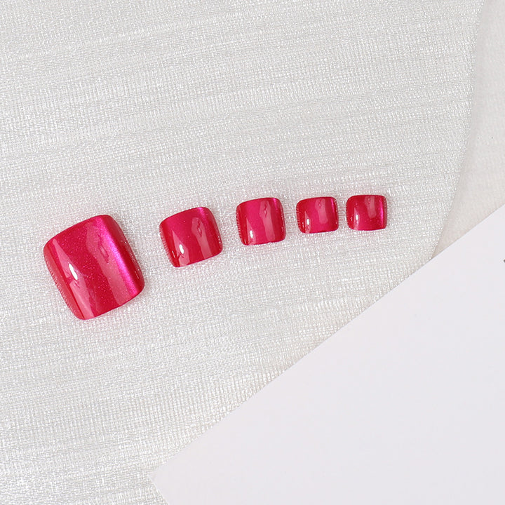 Elegante Glänzende Press-On Nagelset Karnz