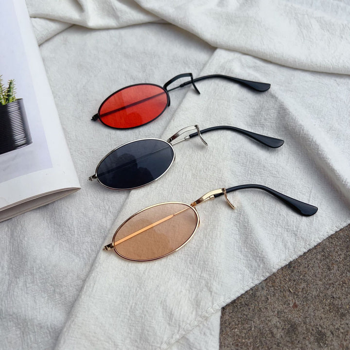 Retro-inspirierte ovale Rahmenbrille Karnz
