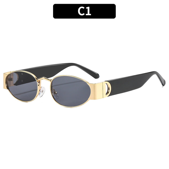 Retro Chic Ovalrahmen Sonnenbrille
