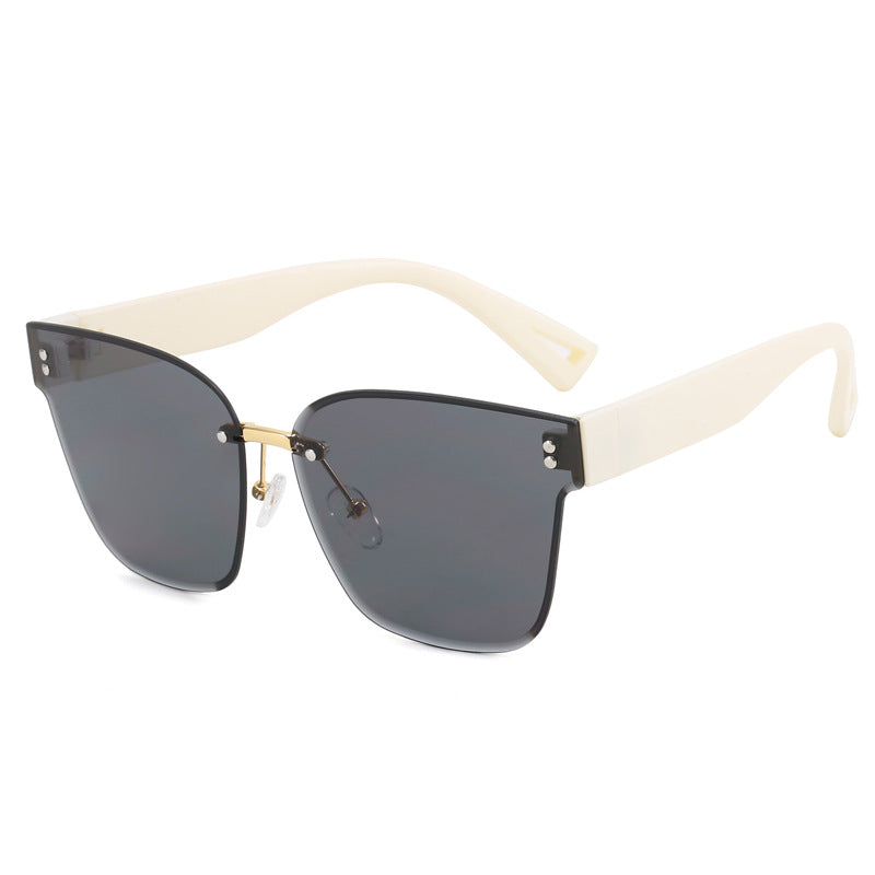 Damen stylische Sonnenbrille mit elegantem Schilddesign Karnz