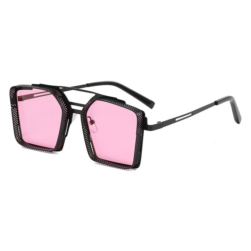 Damen Oversized-Sonnenbrille mit luxuriösem Design und geometrischem Rahmen Karnz