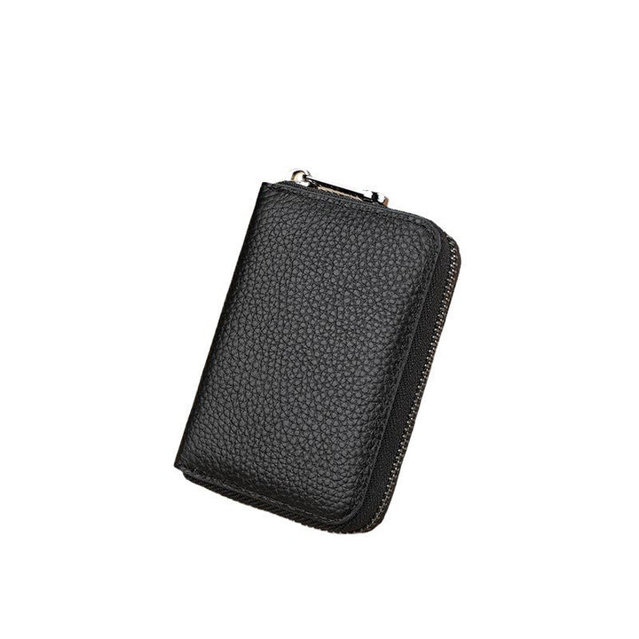 Stylische Reißverschluss-Leder-Kartenhalter Karnz