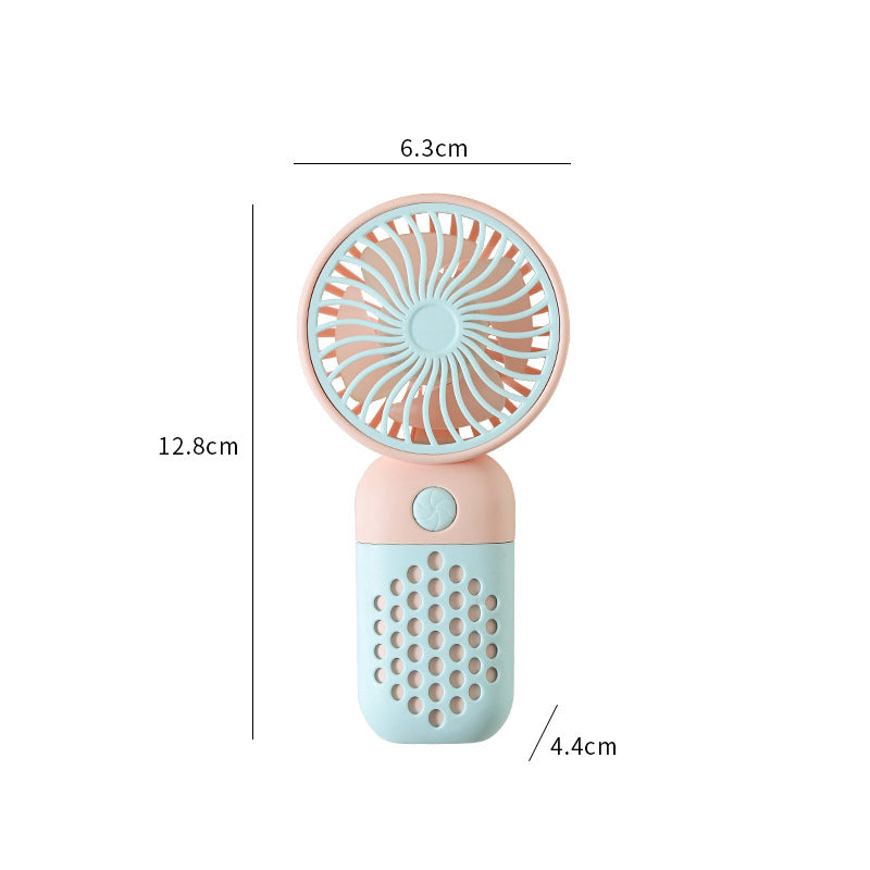 Damen Tragbarer Mini Handventilator mit ergonomischem Griff und USB Ladefunktion Karnz