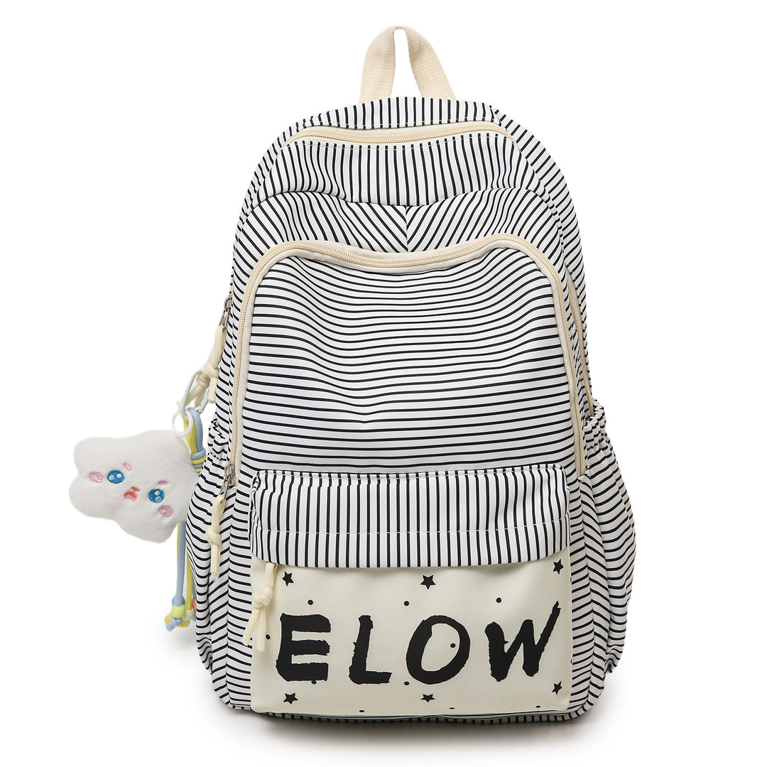 Verspielt gestreifter Rucksack