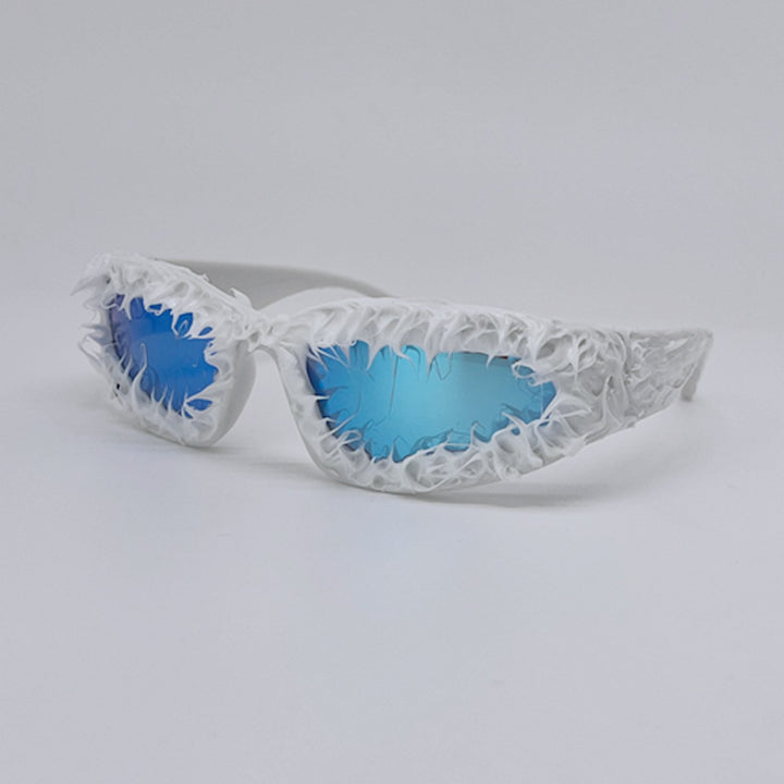 Damen futuristische Sonnenbrille im avantgardistischen Design Karnz