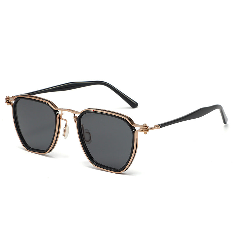 Damen stilvolle Sonnenbrille mit kantigem Design und UV-Schutz Karnz