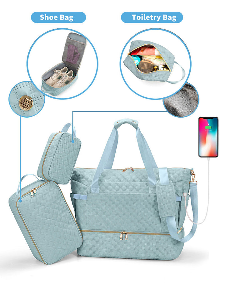 Quilted Weekender Bag Karnz