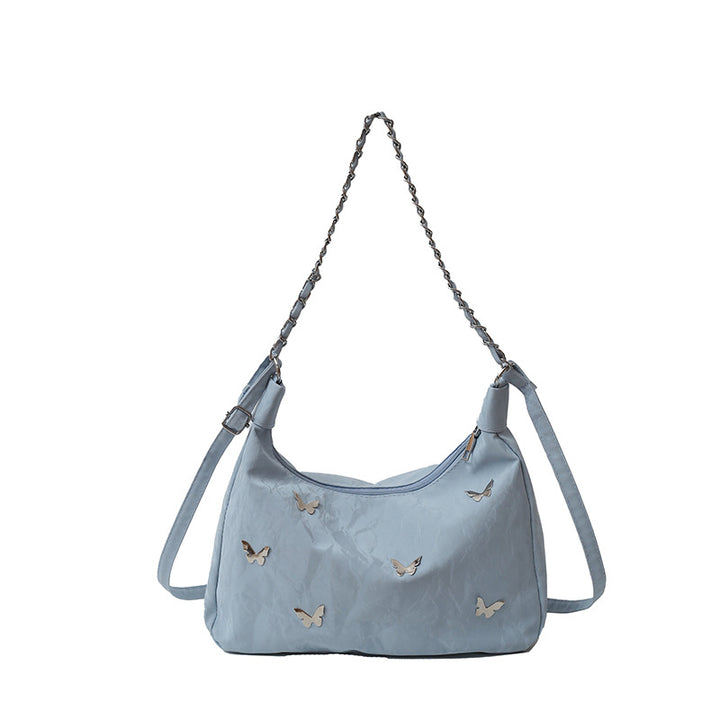 Schmetterlings-verzierte Schultertasche