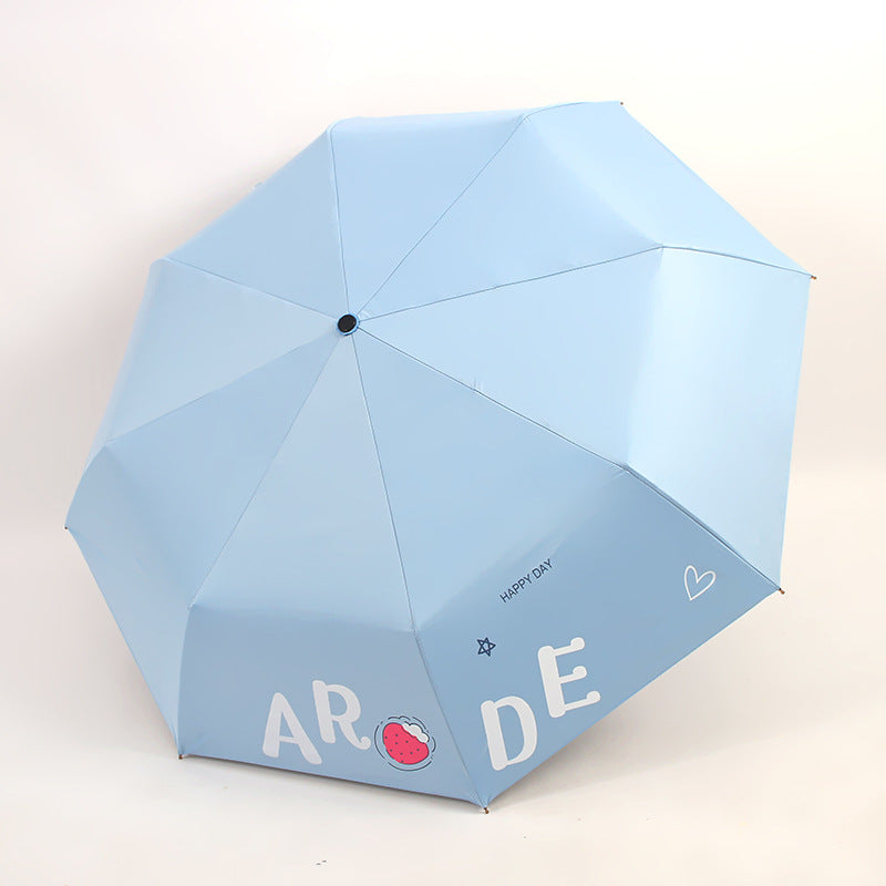 Damen Faltbarer Regenschirm mit fröhlichem Design Karnz