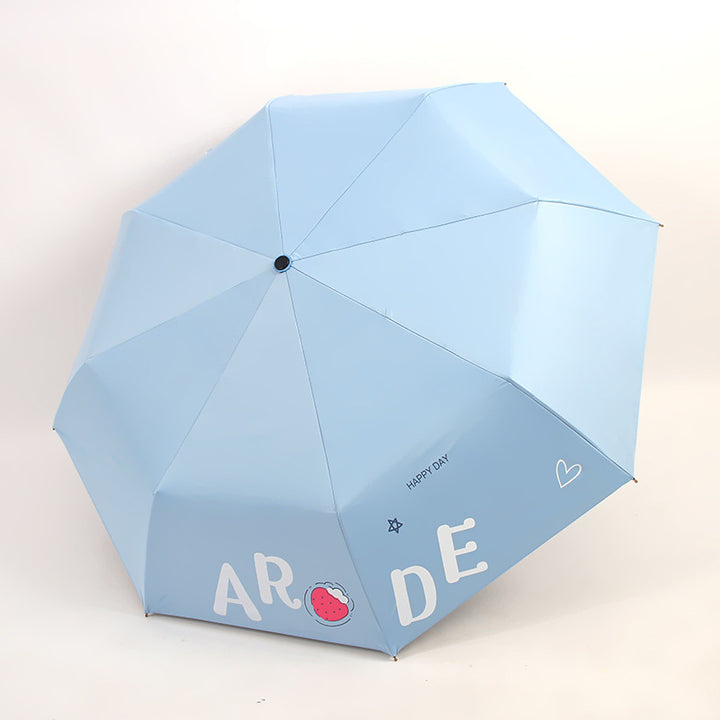 Damen Faltbarer Regenschirm mit fröhlichem Design Karnz