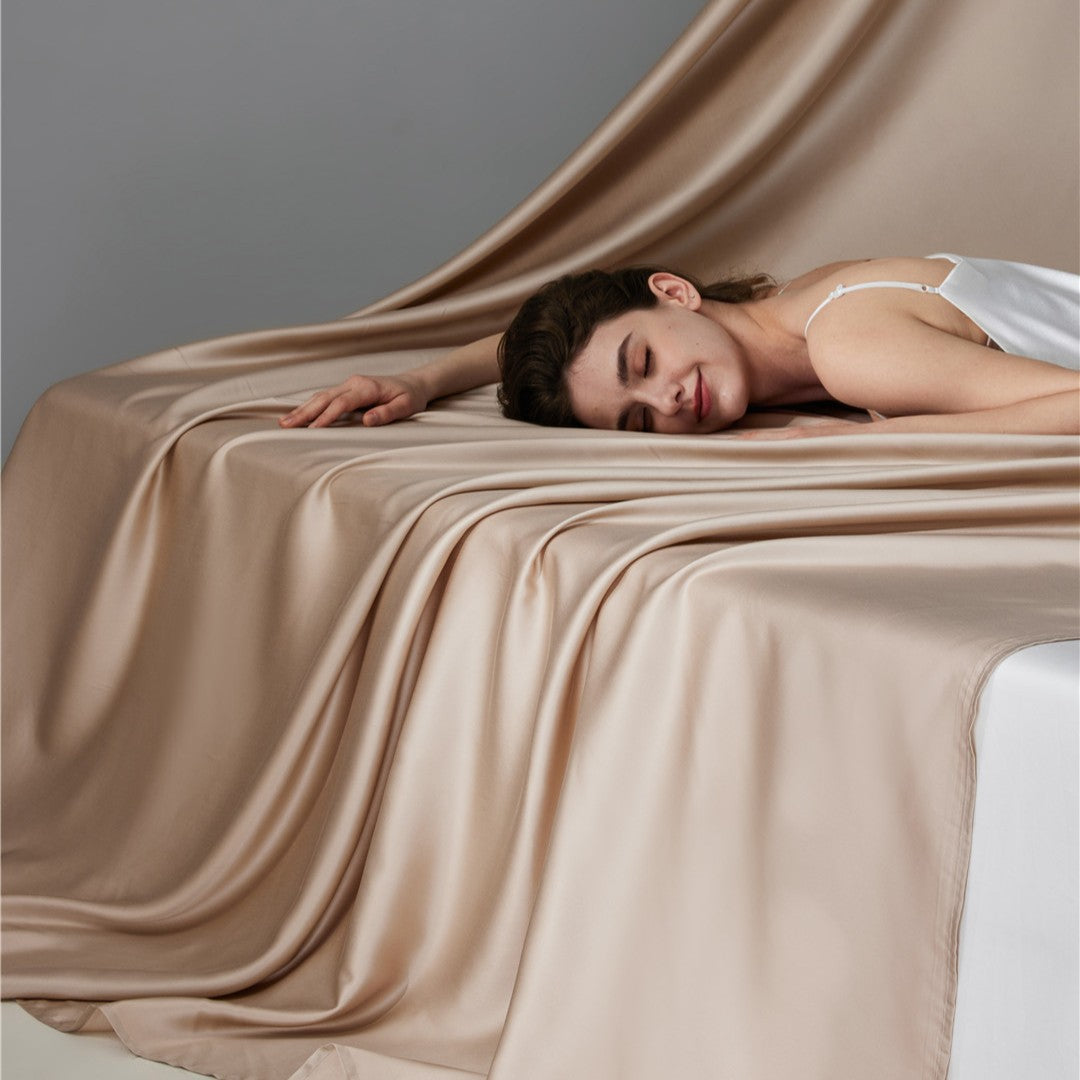 Maulbeere Seide Satin Bettwäsche Set