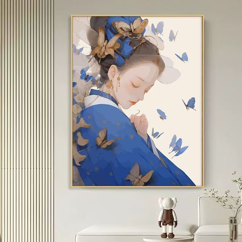 Elegante Schmetterling-Themen Leinwandkunst Druck Karnz
