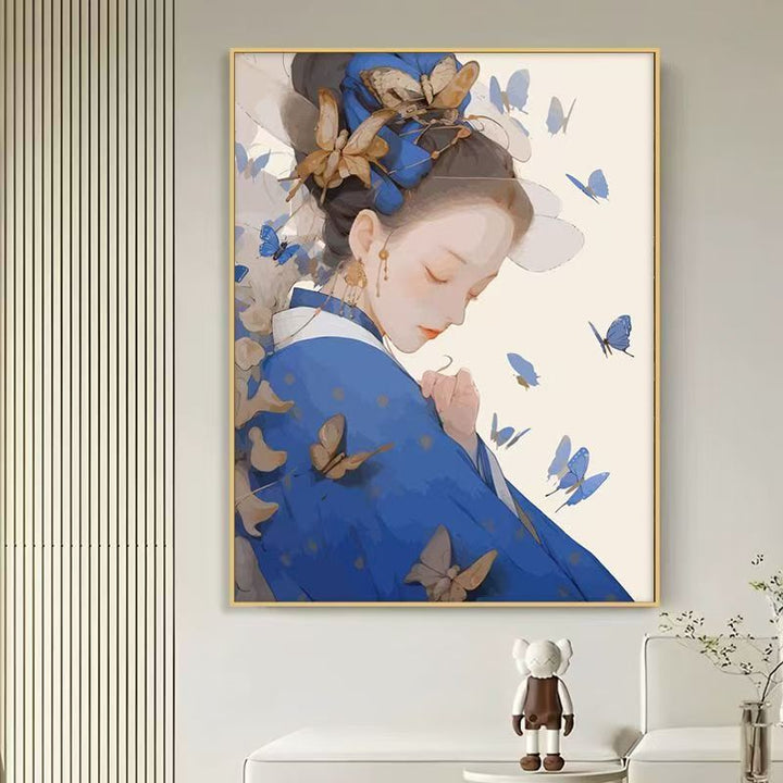 Elegante Schmetterling-Themen Leinwandkunst Druck Karnz