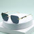 Damen modische Sonnenbrille mit quadratischem Rahmen und luxuriösen Akzenten Karnz
