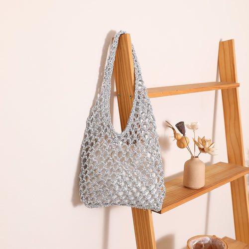 Damen Henkeltasche aus handgeknüpftem Naturmaterial Karnz
