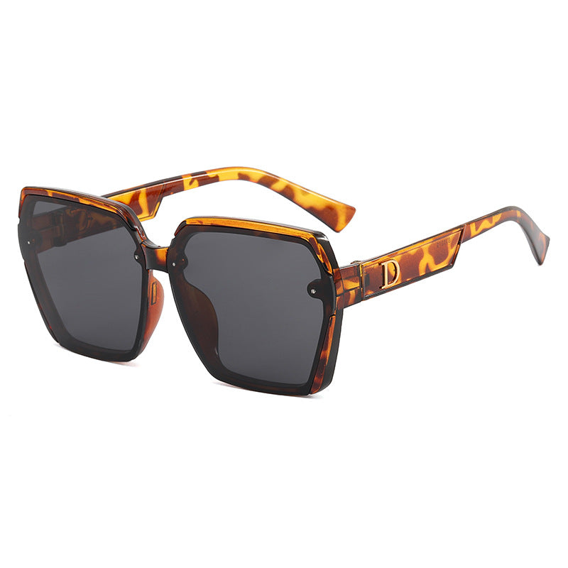 Damen geometrische Sonnenbrille mit robustem Rahmen Karnz