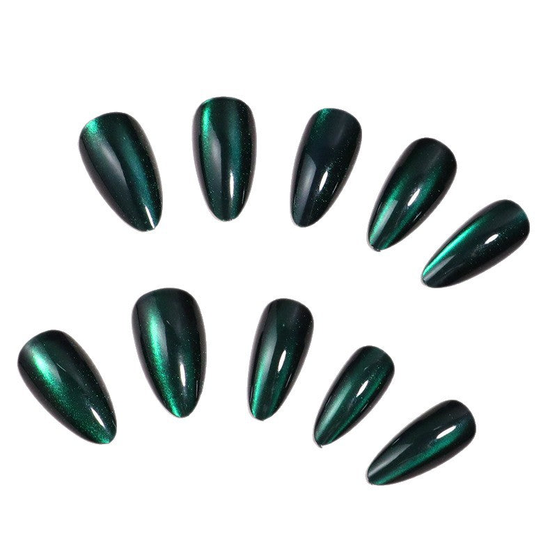 Premium Glänzendes Stiletto Press-On Nagelset Karnz