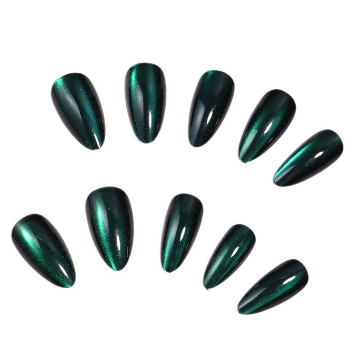 Premium Glänzendes Stiletto Press-On Nagelset Karnz